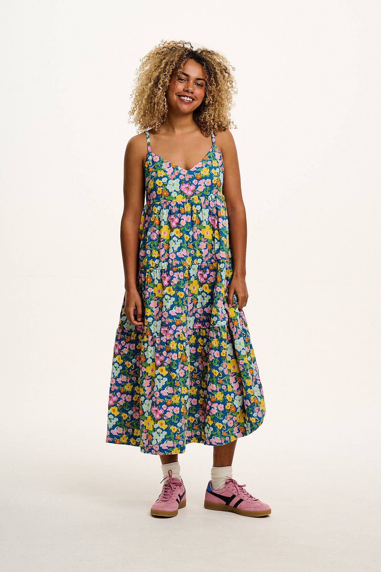 Mable - Maxi Dress in Island Blooms Scribbled Floral Print - Image 9