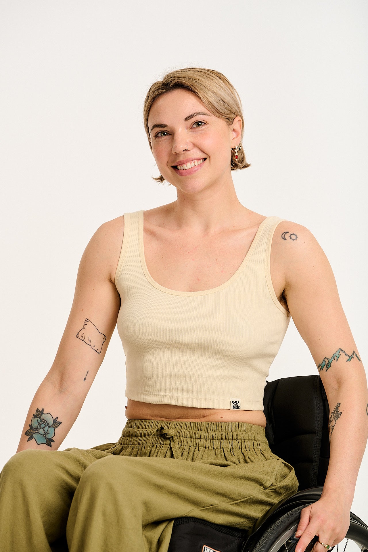 Josy - Vest Top in Ecru - Image 2