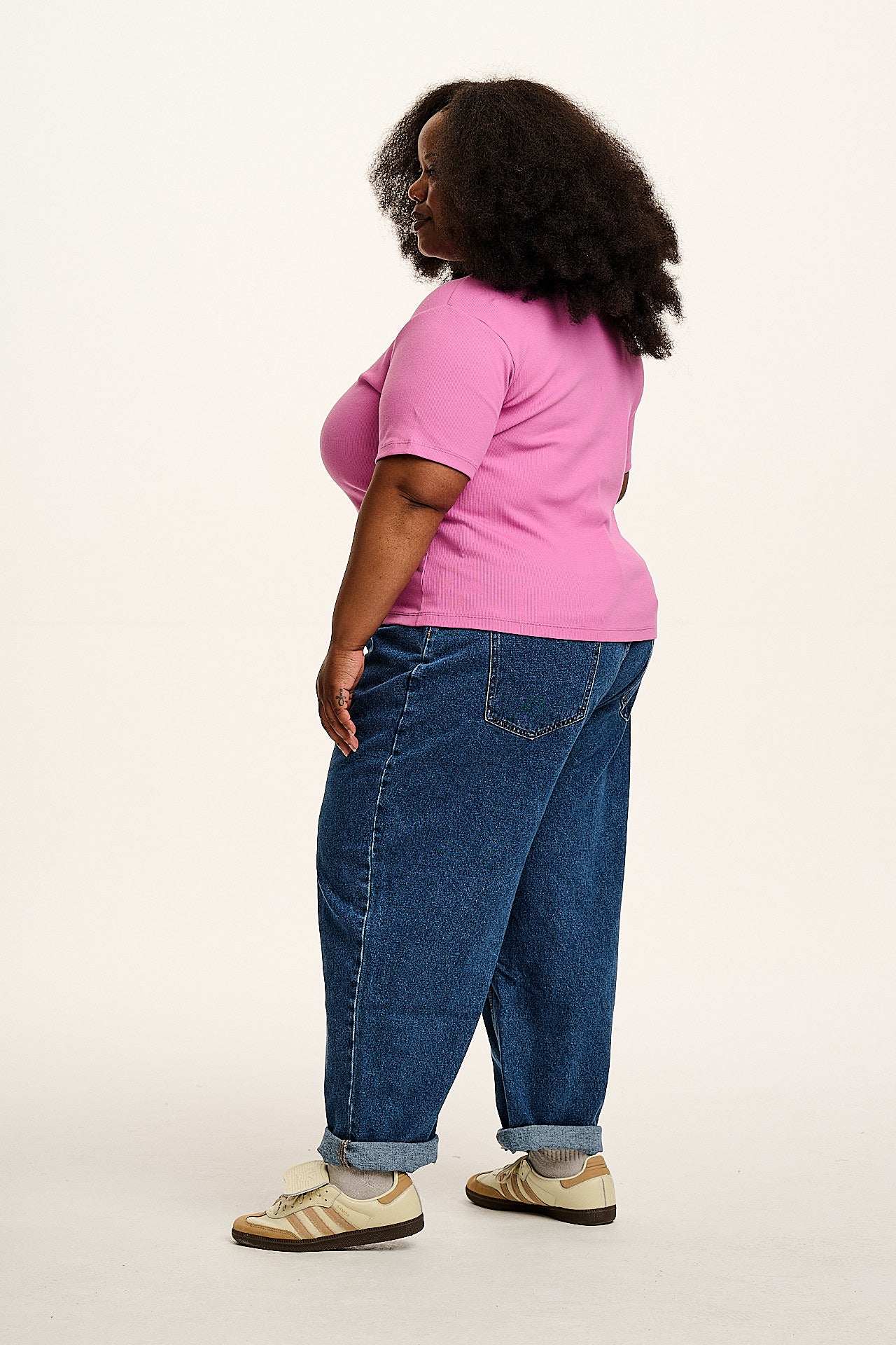 Gracie - Cotton Tee in Opera Mauve Pink - Image 4