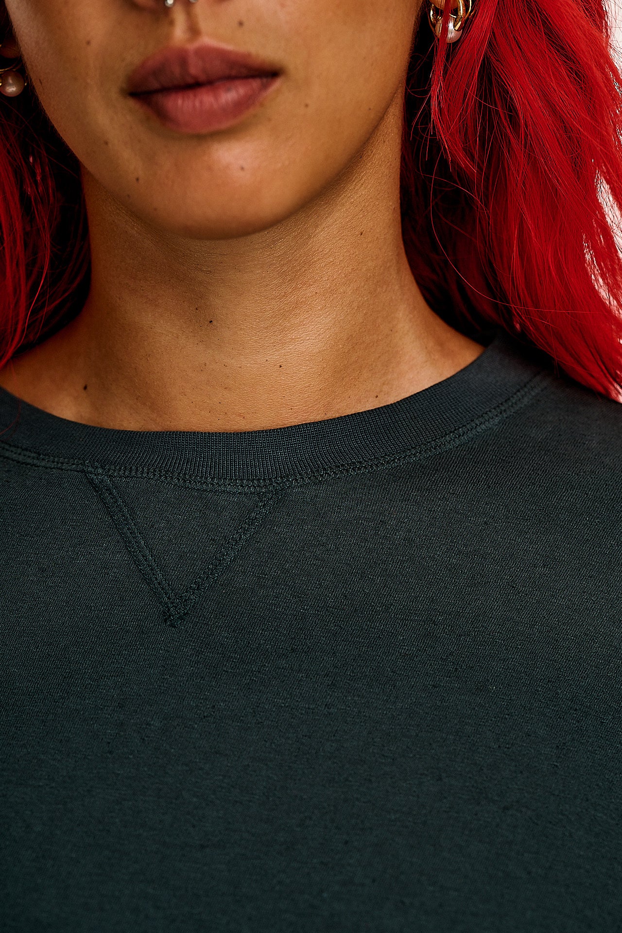 Murat - Long Sleeve Lightweight Cotton & Hemp Tee in Midnight Black - Image 4