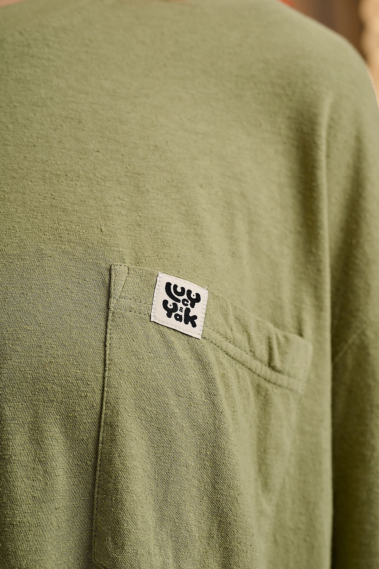 Toulon - Short Sleeve Pocket Tee in Sage Green - Image 4