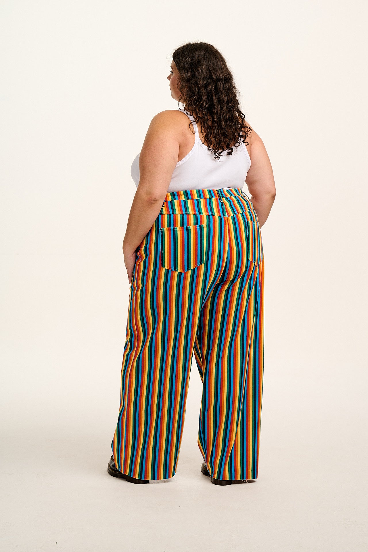 Carter - High Waisted Jeans in Rainbow Print - Image 10