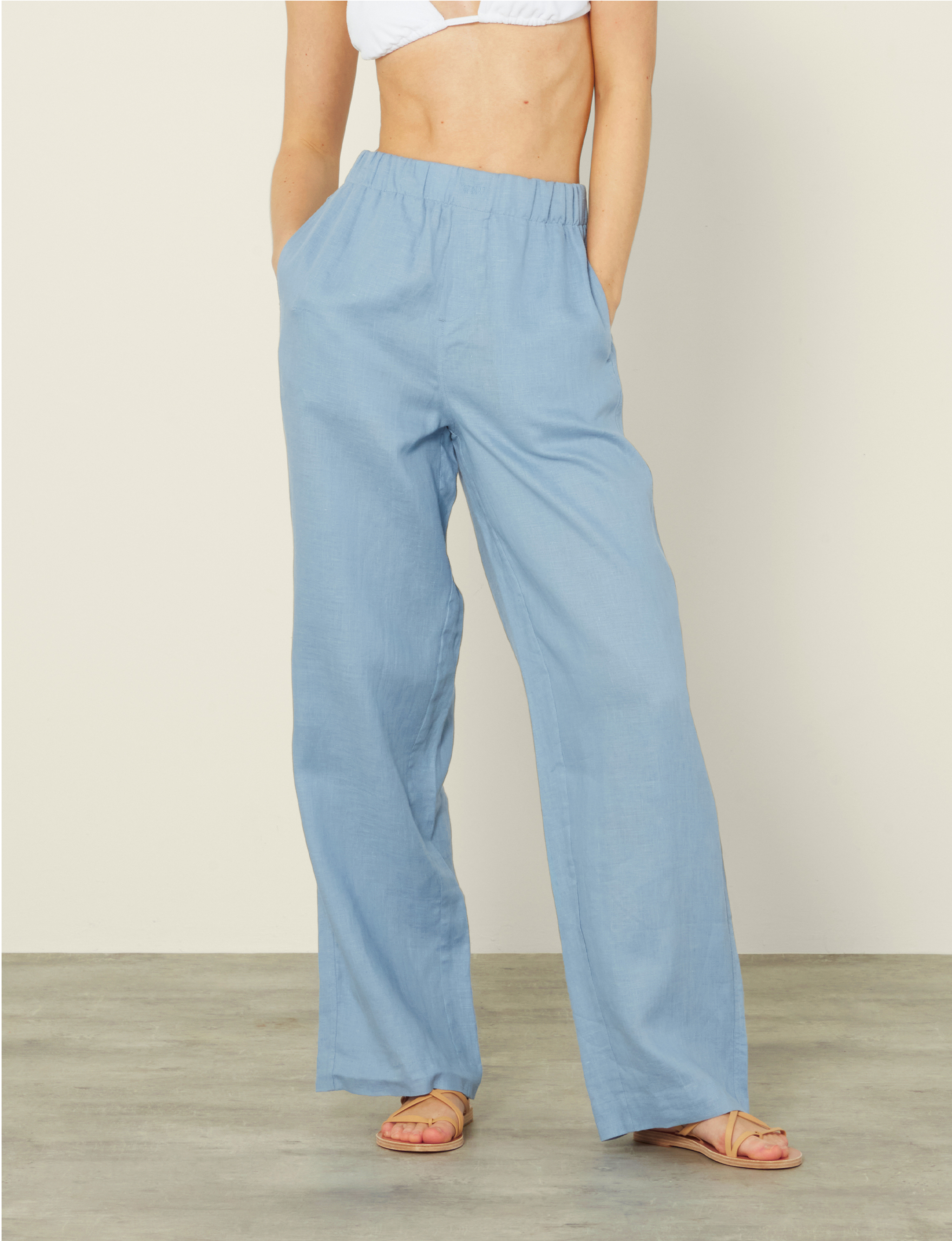 The Palazzo: Linen, Storm Blue - Image 6