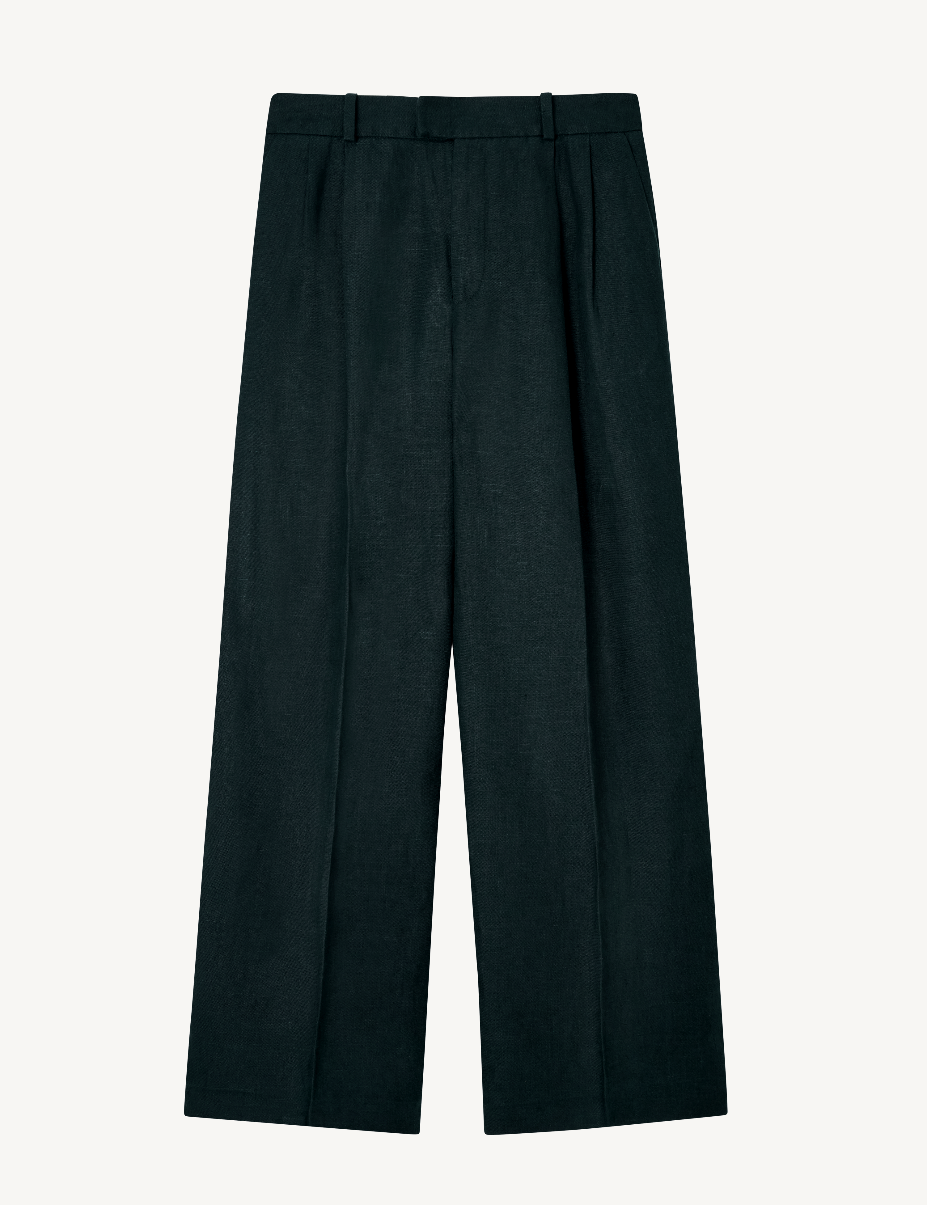 Rampling Trouser: Linen, Navy Blue - Image 3