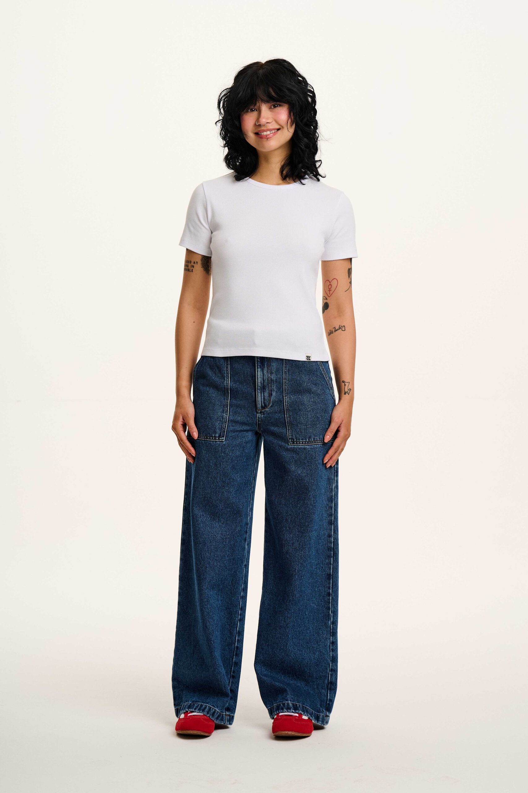 Gracie - Cotton Tee in White - Image 2