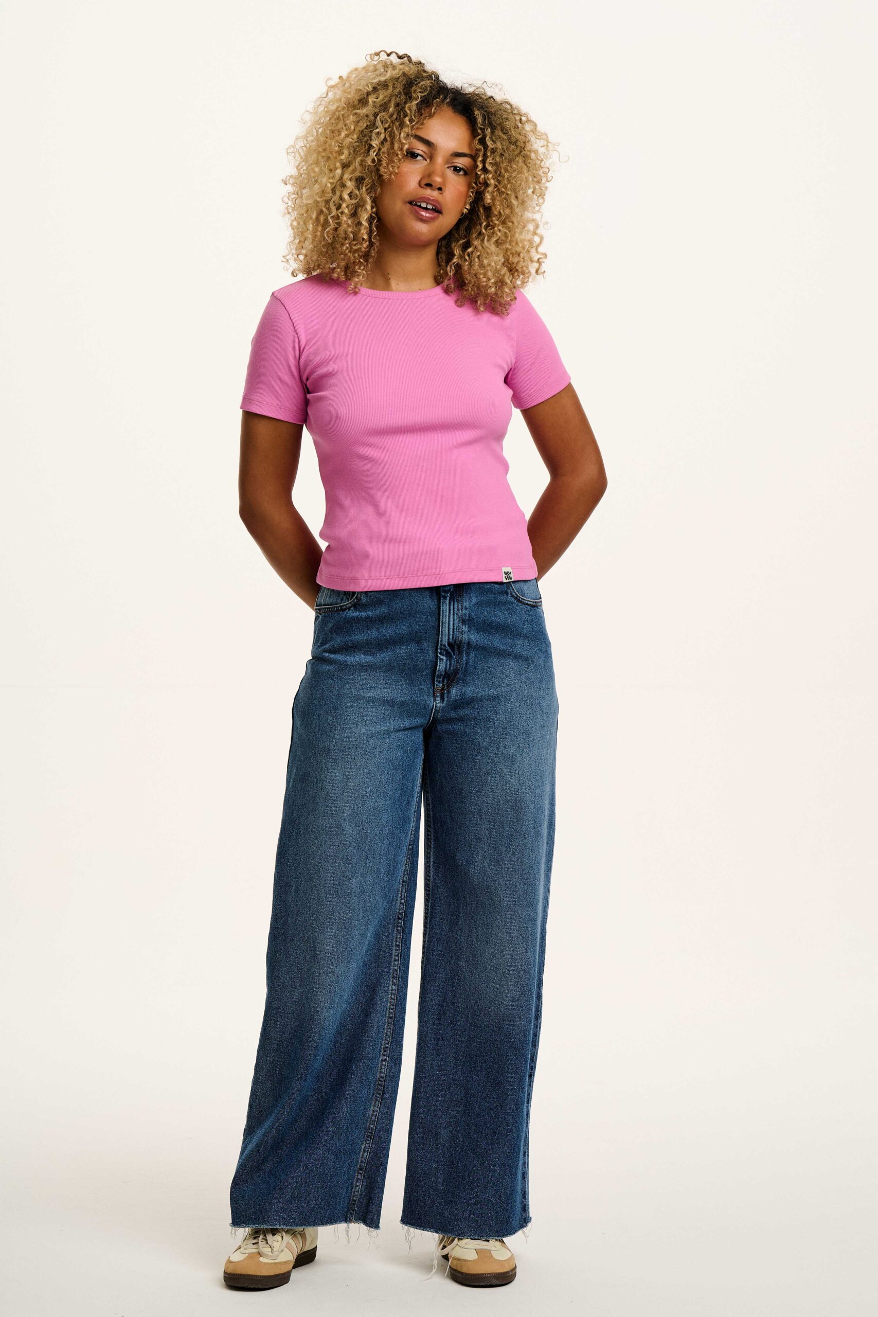 Gracie - Cotton Tee in Opera Mauve Pink - Image 6